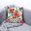 Pretty D Flower Pattern Decor Cushion Cover Premium Comfort Reversible Pillow Cove In One Design for Any Room  Car Interior