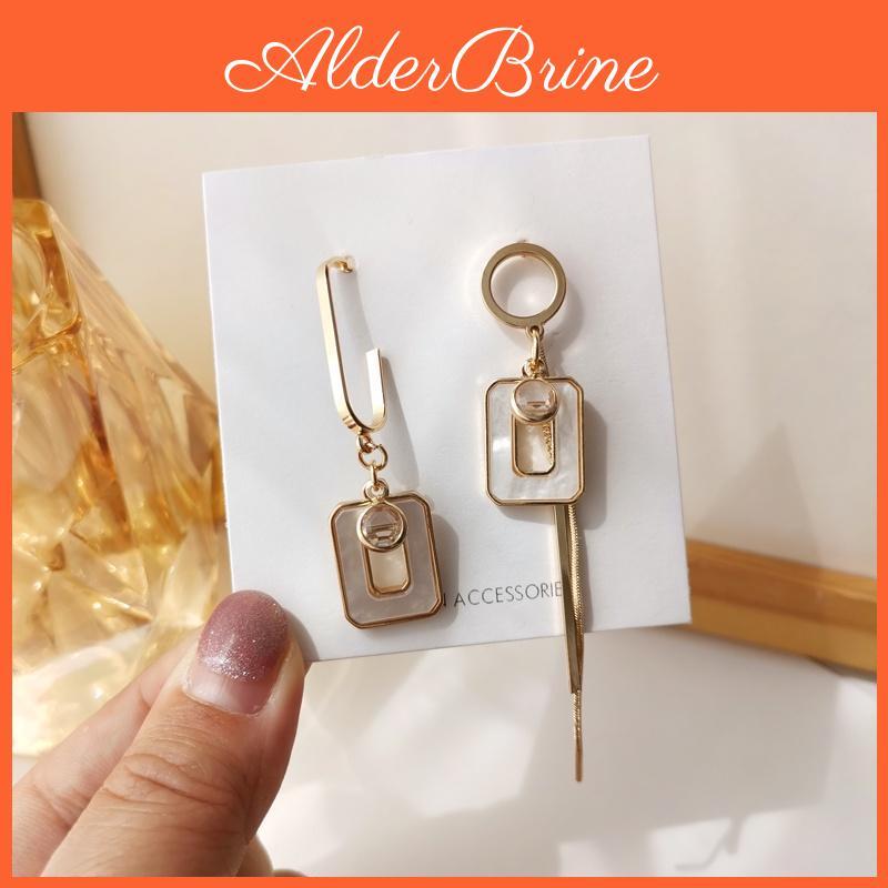 Statement Earrings Fashion New Design Gold Plating Asymmetrical Drop Earrings For Girl Lady Gifts