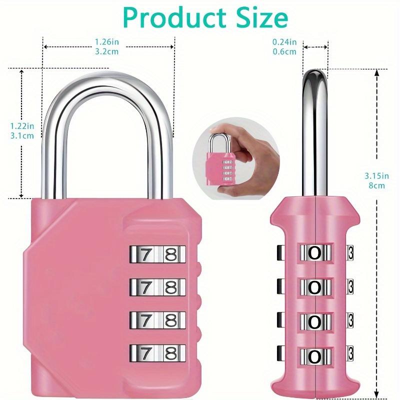 Clearance_2 Pack 4 Digit Combination Lock, Locker Lock, Padlock Outdoor Indoor, Waterproof Design, for School, Gym Or Sports Loc