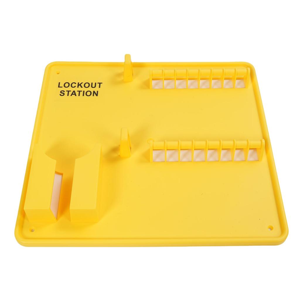 Lockout Tagout Station Enough Storage Space Wall Mount PC Heatproof Industrial Safety Padlock LOTO Board