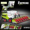 Technischer Mähdrescher Ballenpresse Langlebige Mähmaschine Bausteine MOC Landwirtschaft Simulation Modell Montage LKW Steine Spielzeug Für Kinder Als Geschenke
