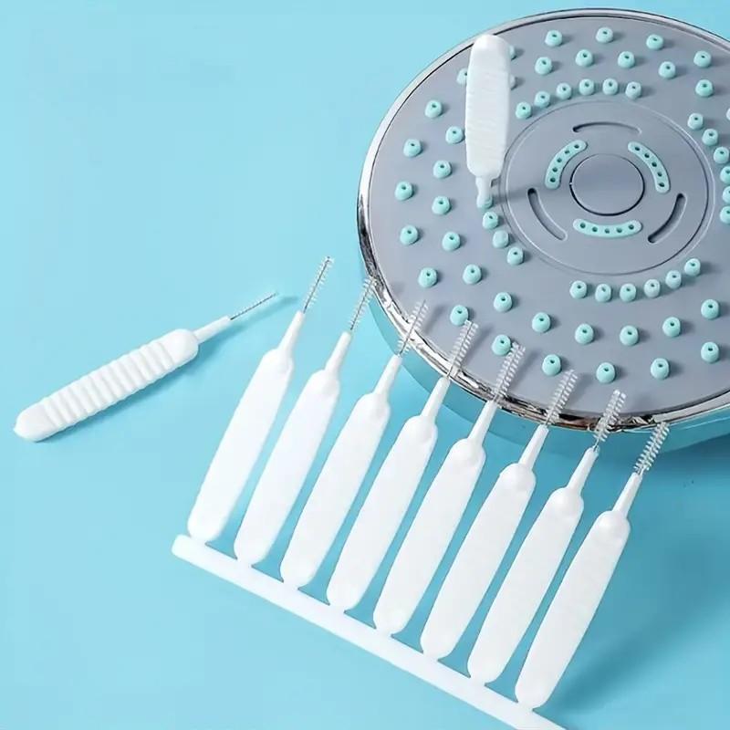 10Pcs Shower Cleaning Brush Bathroom Micro Nylon Brush Nozzle Anti-blocking Cleaning Tools Bathroom Accessories
