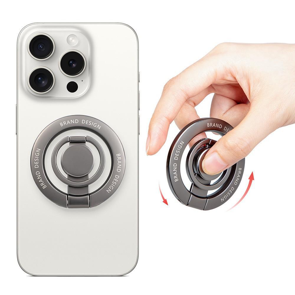360° Rotating Magnetic Phone Holder – Multifunctional Metal Desktop Stand