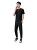 Men's Summer Ice Silk T-Shirt & Breathable Spandex Pants Set - High Elasticity, Sports Casual, Couple Style