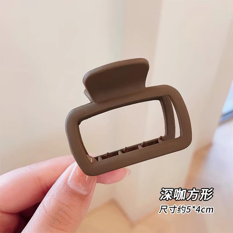 Square Small Grab Clip, Female Hair Grab, Back Of Head, Disc Hair Clip, Semi-Tie Hair Clip, Shark Clip, Headdress.