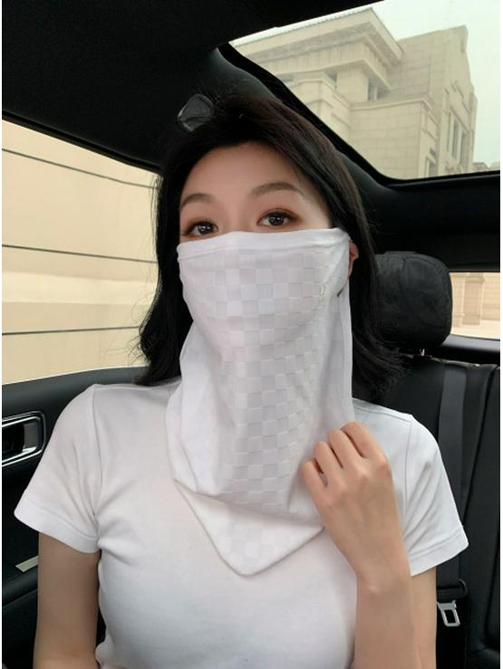 Unisex Ice Silk UV Sun Protection Face & Neck Guard for Outdoor Activities