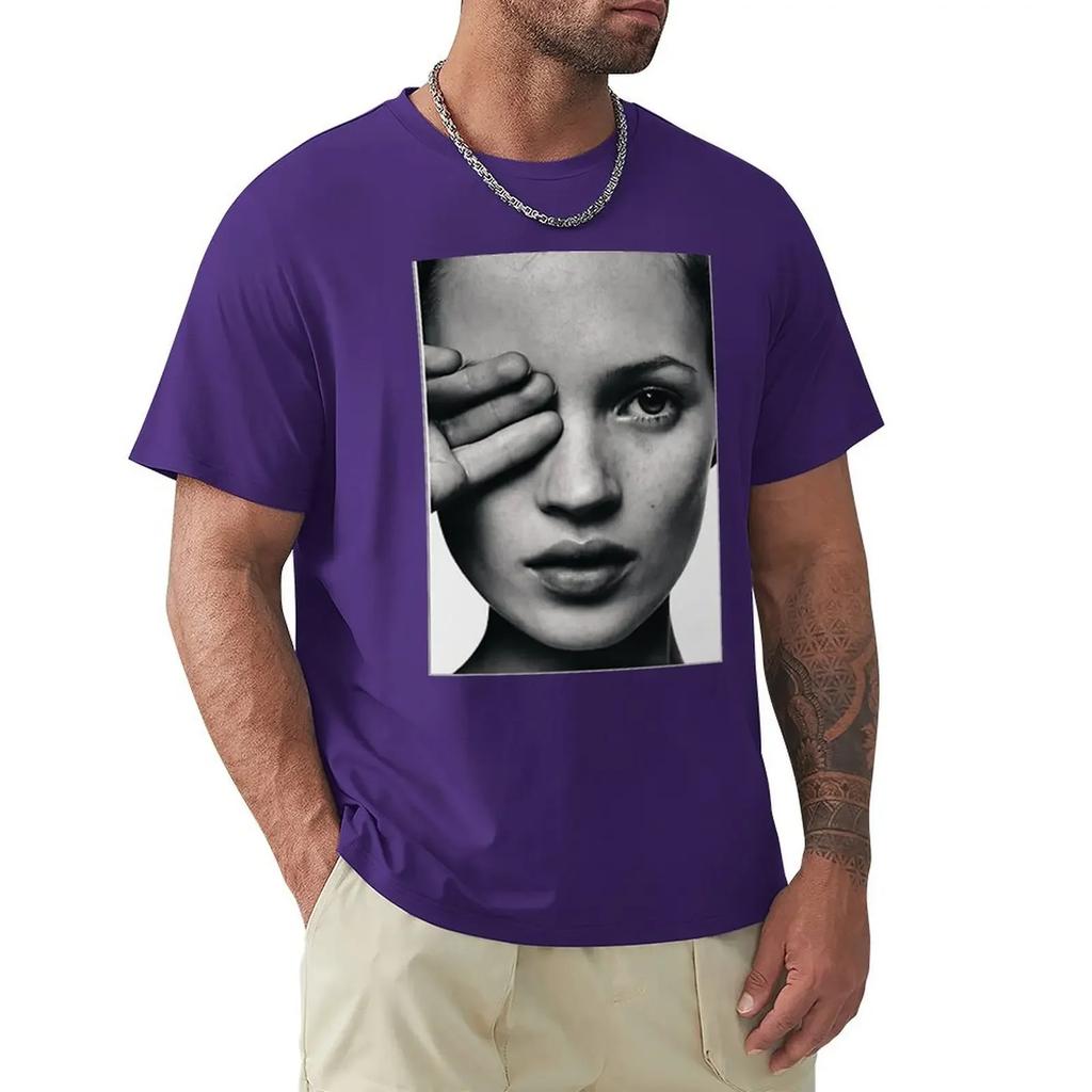 Kate Fashion Moss T-Shirt Customizeds Men Tall T Shirts Mens Designer Clothes New In Tops & Tees Short Sleeve Round Collar 2026