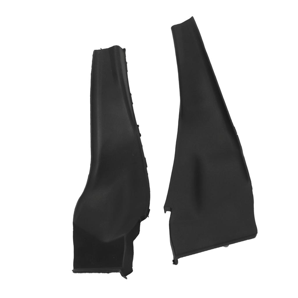 1Pair Front Cowl Extension Trim Cover Black Left Right Windshield Wiper Corner Cover Panel For