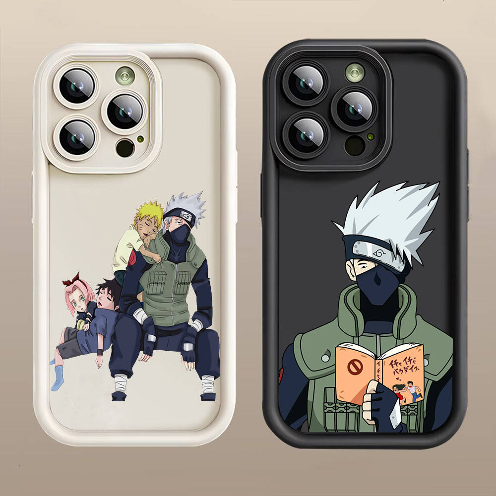 Pouzdro D-34 Naruto Kakashi pro iPhone 15 14 13 12 8 Plus Samsung S24 S23 Ultra A04S A05S Huawei P40 P50 P60 Nova 11 Pro Max OPPO A17K Reno 10
