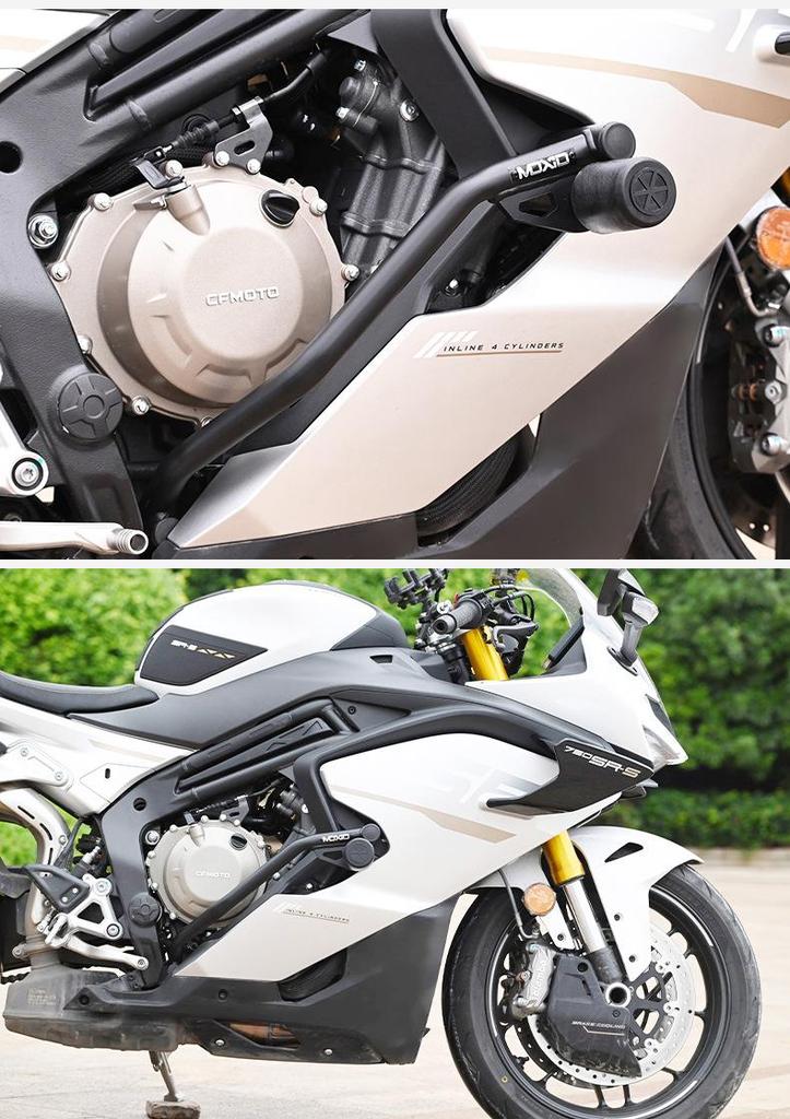 Motorcycle Crash Bar Anti-Fall Head: Rubber-Aluminum with Spring Buffer