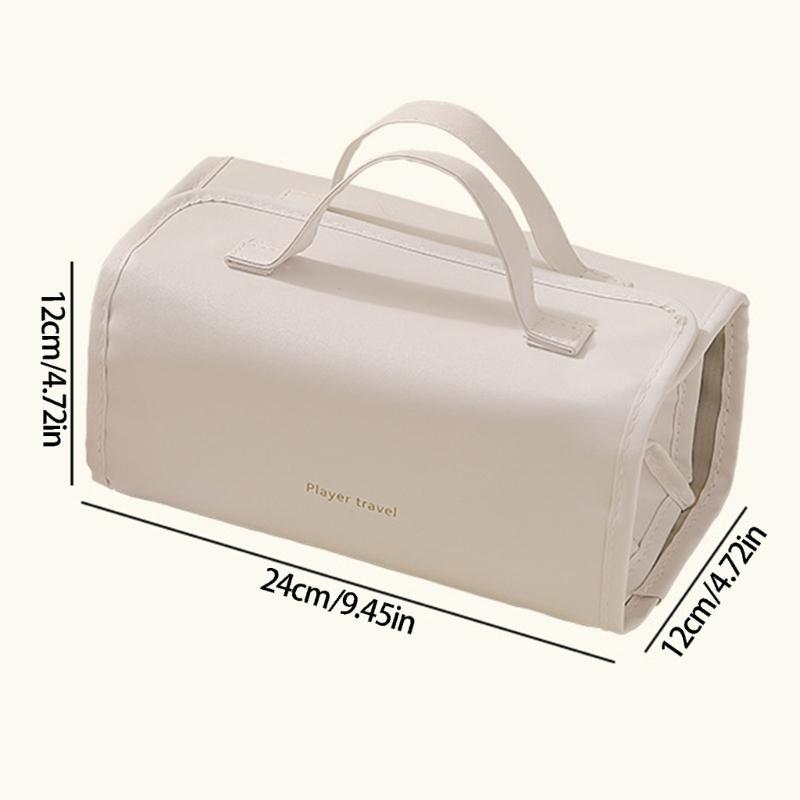 Large Capacity Portable Storage Pouches For Cosmetics Toiletries With Removable Dividers And PVC Materials