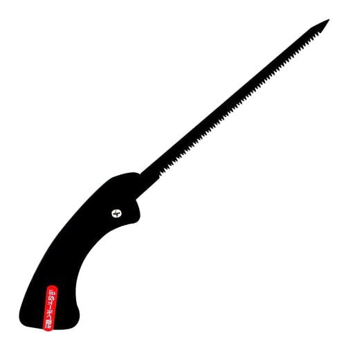 Ishisaw Kogyo Genba-ya Hand Saw with Case, 135mm, Black