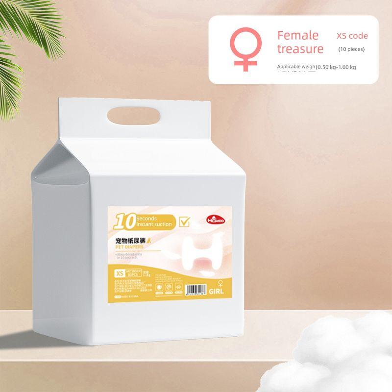 

Pet Diapers Baby Diapers Disposable Diaper Supplies Menstrual Panties Diapers Dog Pet Supplies Urine Pad Deodorant XS (suitable for weight 1-2kg)