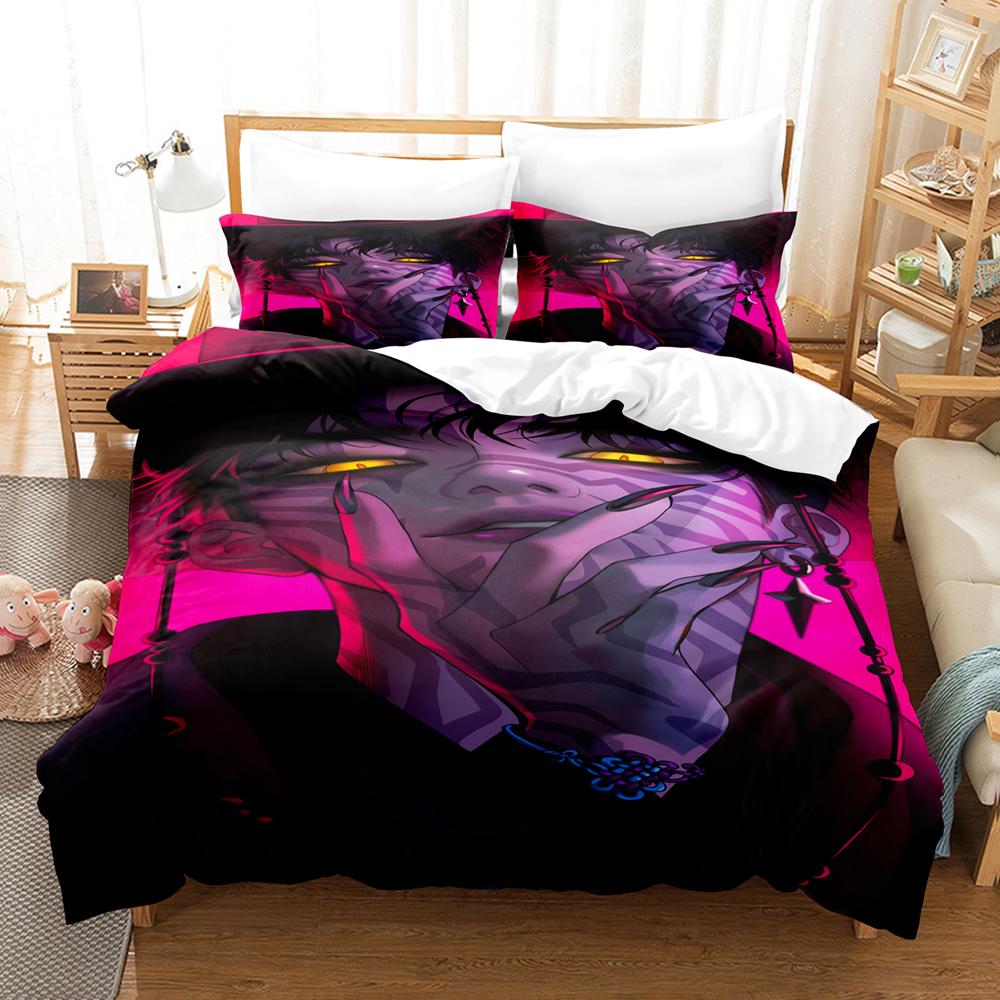 K-POP Demon Hunters Bedding Set Queen King Size EU Single Quilt Bed Cover Duvet Cover Sets With Pillowcases For Girls Birthday