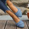 Single Shoe Spring and Summer New One Foot Pedal Flat Pointed Shallow Single Shoe Fashion Comfortable Single Shoe Women