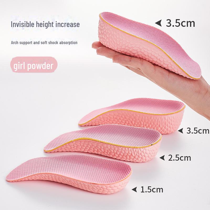 4D Popcorn Design Height Increase Insoles with Arch Support and Shock Absorption for Men and Women