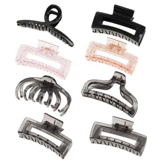 Women Hair Claw Anti-slip Teeth Strong Grip Shark Hair Clip Large Size Back Head Hair Clamp Hair Accessories