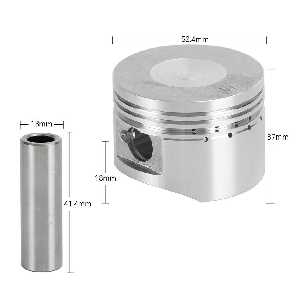 Piston Ring Gasket Set 52.4mm for Kazuma Taotao Sunl Coolster Roketa 110cc 125cc