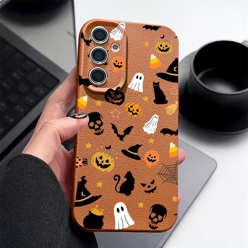 Pumpkin Ghost Pumpkin Soft TPU Phone Case For Samsung Galaxy S25 S24 S22 Ultra S23 S24 FE A17 A56 A16 A36 A26 A55 A15 A25 A54 5G Shockproof Silicone