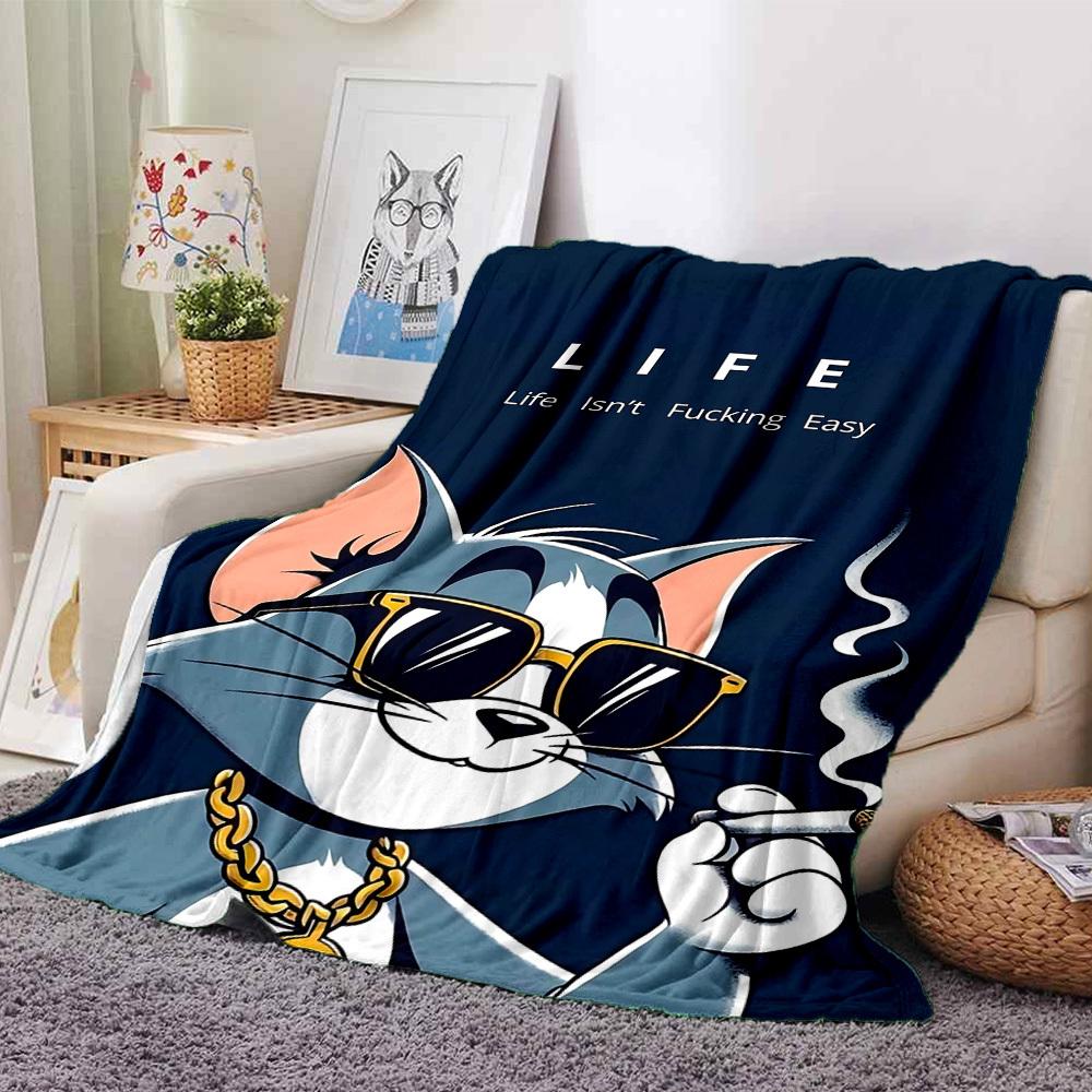 

1pc Life Isn t Fucking Easy Soft Warm Throw for Home, Office, Trave, All-Season Cozy Bedding Gift, Office Cozy Accessory1099 80cmx120cm(31inx47in)
