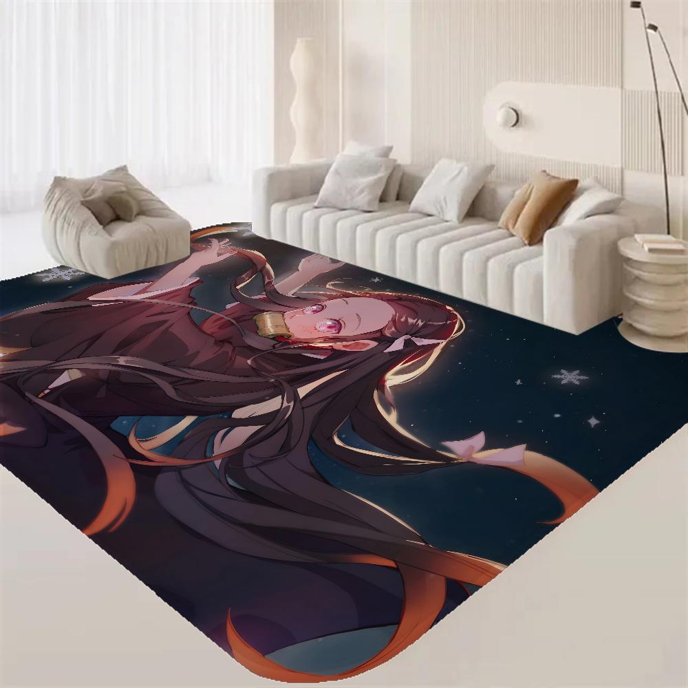 Kamado Nezuko Demon S-Slayer Bathroom Mat Anti-slip Absorb Water Long Strip Cushion Bedroon Mat Hotel Decor Mat