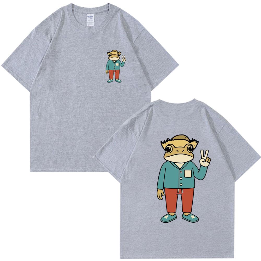 Rapper Bad Bunny Debi Tirar Mas Fotos DTMF T-shirt Cartoon Frog Classic Fashion Men Women T Shirt Cotton Oversized T Shirts
