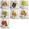 Realistic Artificial Lemon Branches Plastic Fruit Props DIY Fake Strawberry  Vase Decoration