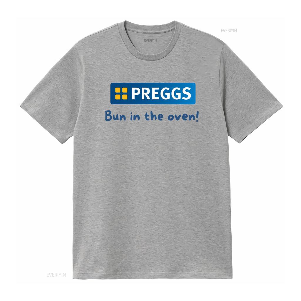 Preggs Funny Novelty Pregnancy Maternity Baby Shower T Shirt Top For Ladies Vintage Graphic Breathable Slightly Homme