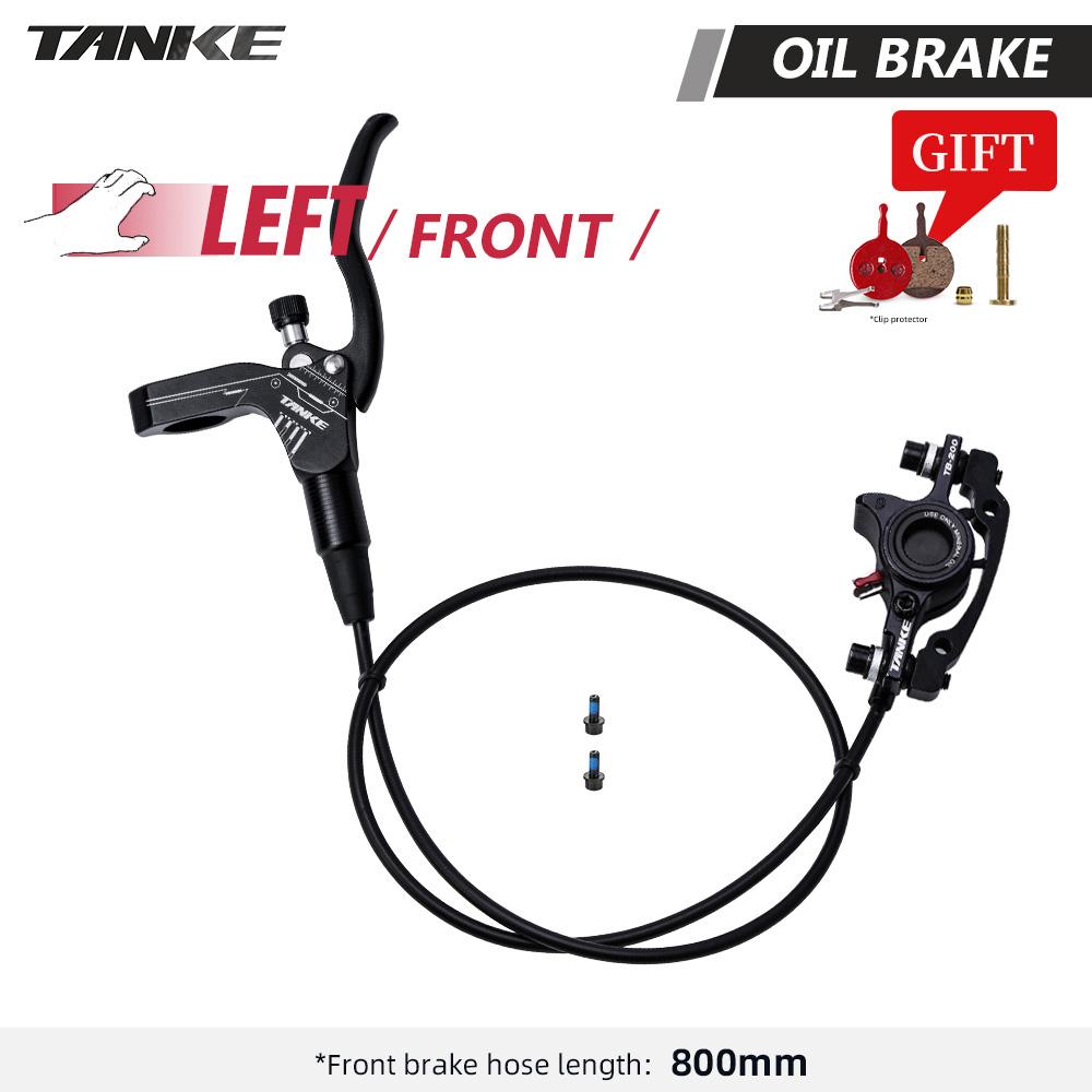TANKE MTB Hydraulic Disc Brake Set 160mm Oil Pressure CNC Caliper Clamp Front Rear A/B-Pillar Handle Bicycle Upgrade Parts