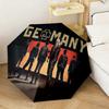 Famous German Rock Heavy Metal Band Rammstein Till Lindemann Umbrella, a Portable Iron Travel and Camping Essential Umbrella H5