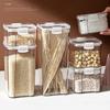 Five Grains Kitchen Airtight Square Spice Jar - Moisture-Proof Food Storage Container