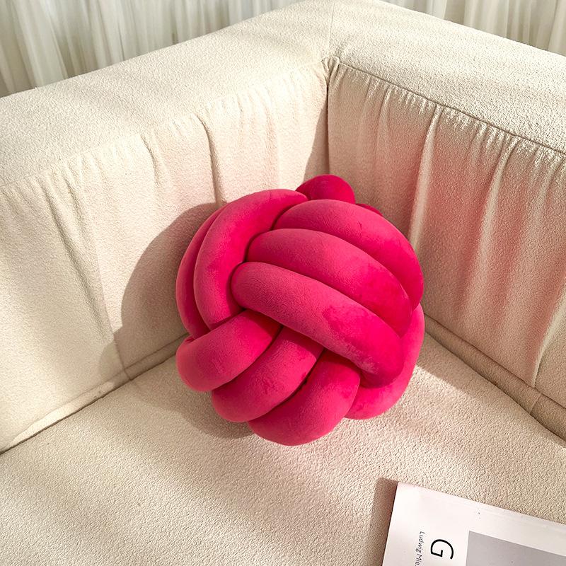 

Мягкая декоративная подушка, подушка с ручным узлом, диван, круглая ручная работа, завязанный шар, автомобильное постельное белье, мягкая подушка, кровать, кресло для гостиной, дом 20X20cm