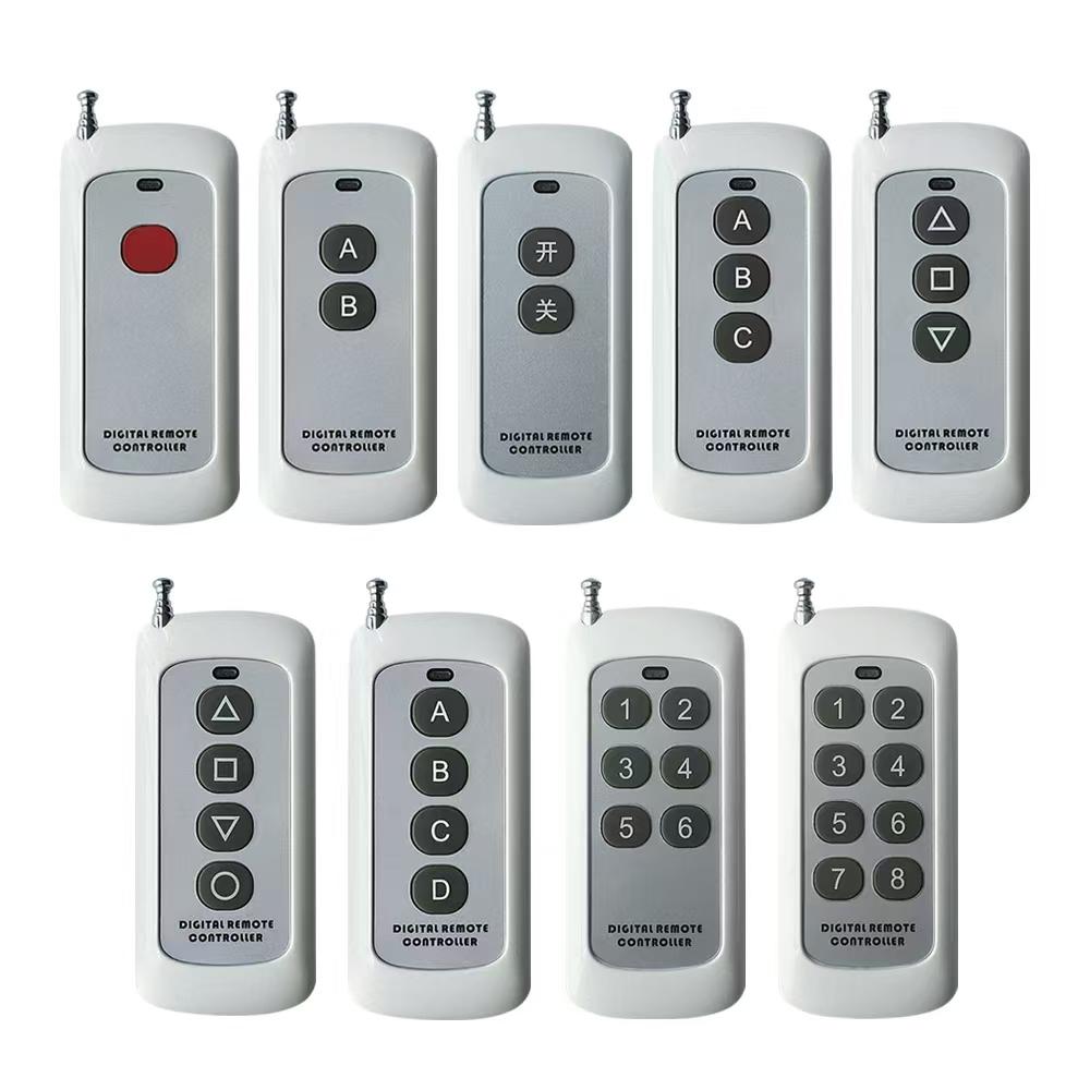 Factory Wholesale 447MHz RF Remote Control 1527 Learning Code 500m Range Universal 4 Buttons Plastic for Curtains Doors Shutters белый