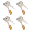 4Pieces Sturdy Stainless Steel Keyholes Blockers Set Portable Accessory for Interior Door Privacy Lock Daily Use