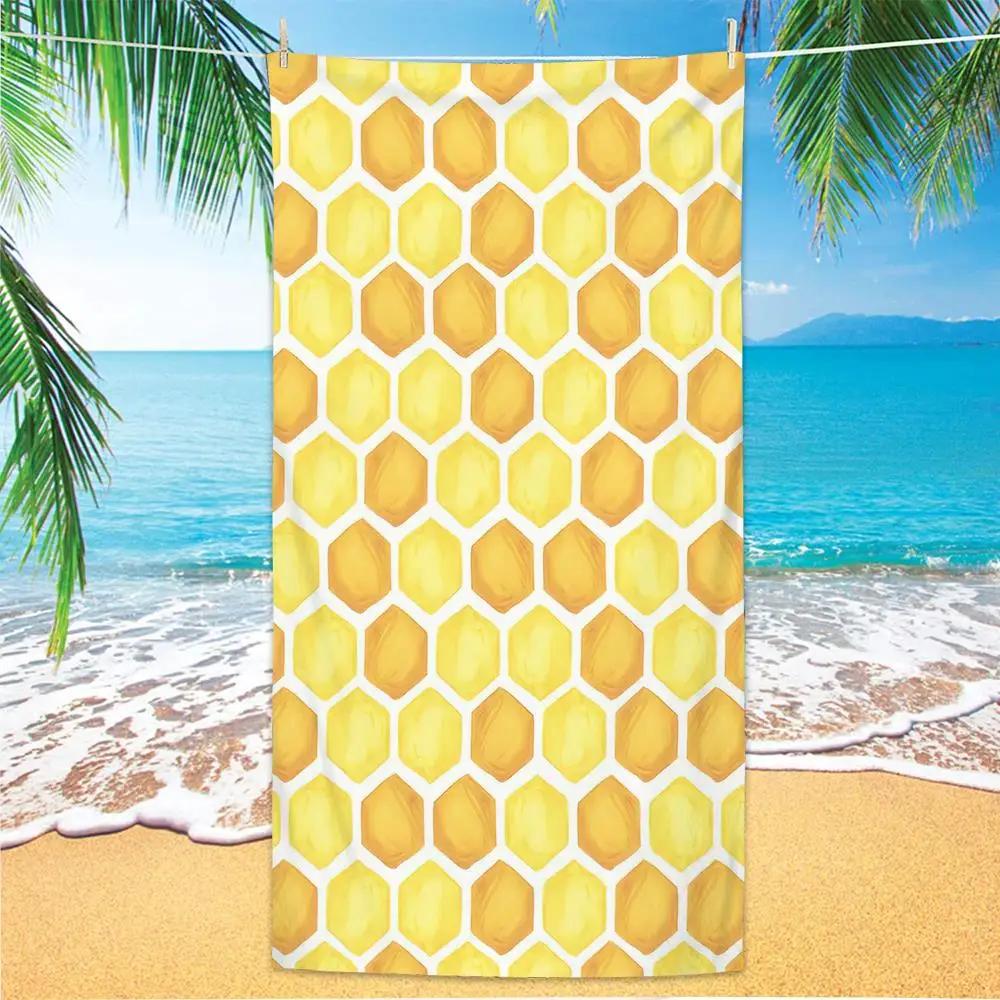 Summer Fun Print Beach Towel - Soft Absorbent Towel for Vacation Lovers,Vibrant and Stylish Designs for Everyday Use and Comfort