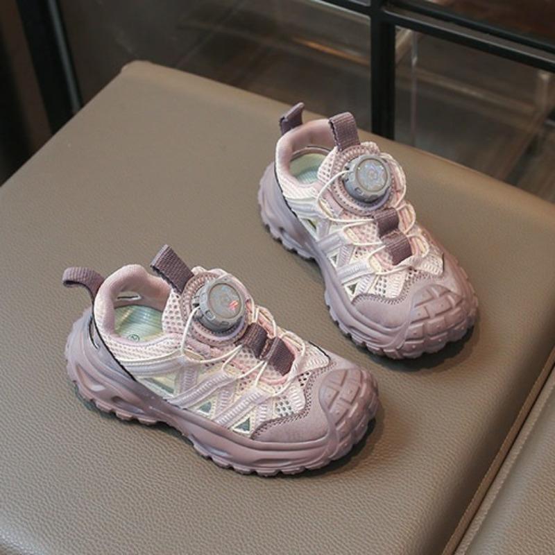 Kids Summer Lightweight Sneakers Breathable Mesh Dad Shoes Running Single‑Mesh Sports Shoes