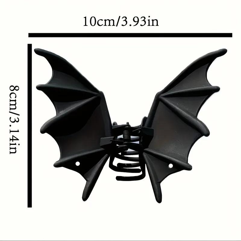 Halloween Party Cool Bat Lady Metal Hairpin Punk Style Ball Party Braiding Small Design Shark Clip Dress Up Hair Accessories