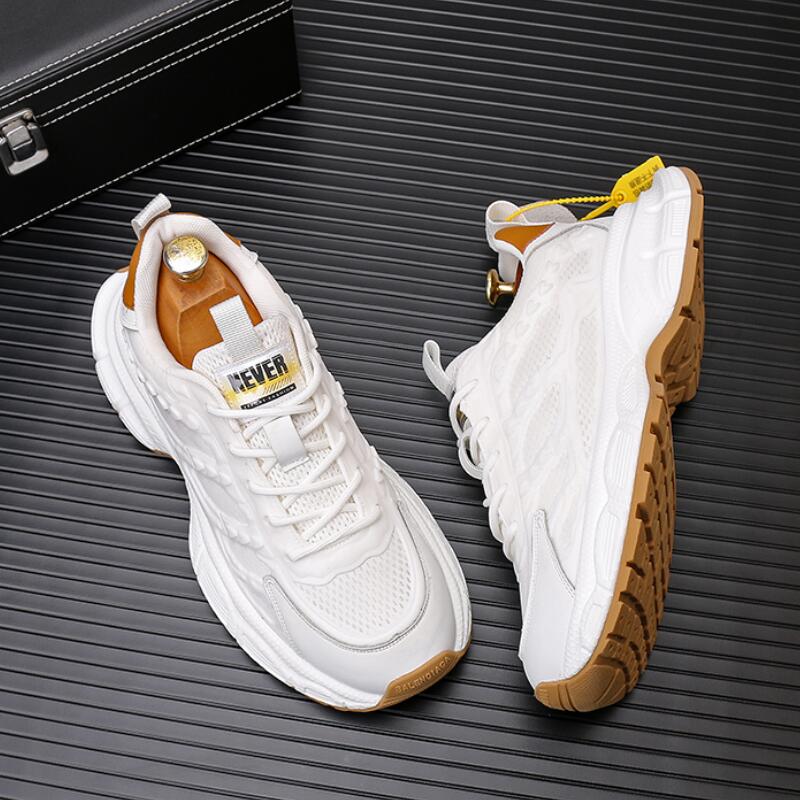 Fashion new Summer new mesh breathable small white shoes Korean version thick sole fashion casual sports shoes men Zapatillas Hombre a14