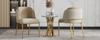4 Pcs Modern Chair with Angled Chair Legs and Adjustable Feet, Ideal for Living Room, Open Office Space, Dining Room (Beige+Khaki)