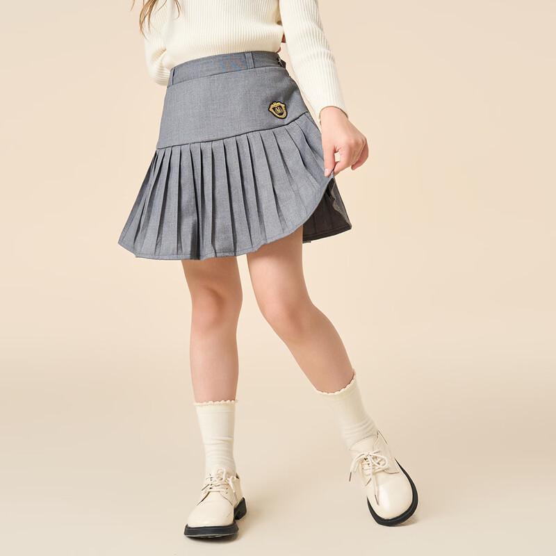 Montagut Girls' High-Waist Pleated Summer Skirt