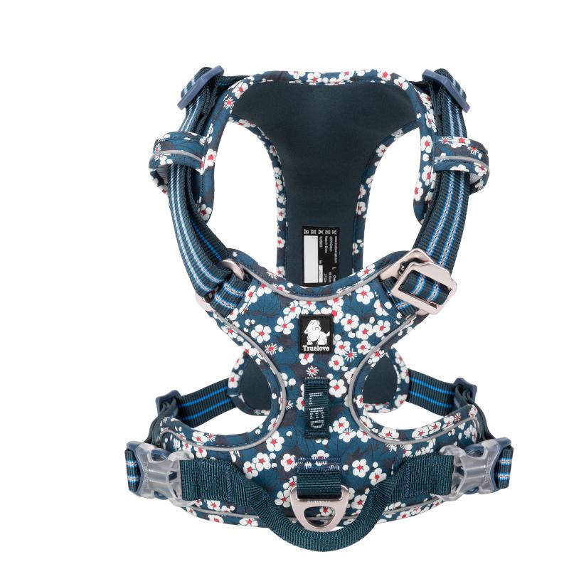 Truelove Escape Proof Pet Vest Reflectiv Light Pure Cotton Padding Dog Harness Training Protective Clothes For Puppy Bulldog