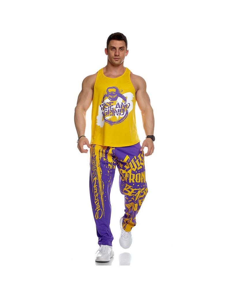 Muscle Fitness Men's Quick-Dry Printed Training Pants – Autumn/Winter Collection