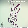 DOD Logo Sticker L Outdoor Weather Resistant Type Cutting Sticker