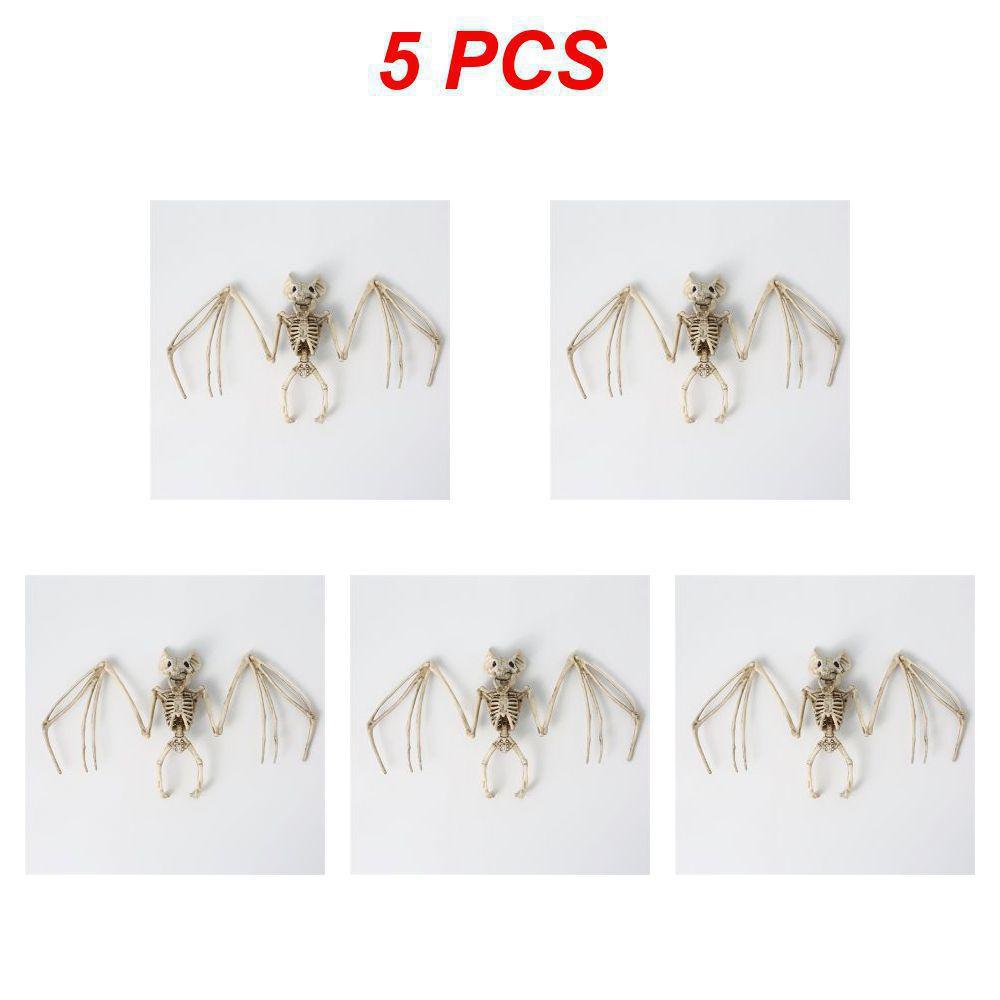 1~10PCS Halloween Horror Bats Skeleton Mouse Scorpion Lizard Bonez Skeleton Model Festival Decor Party Creepy Halloween Party