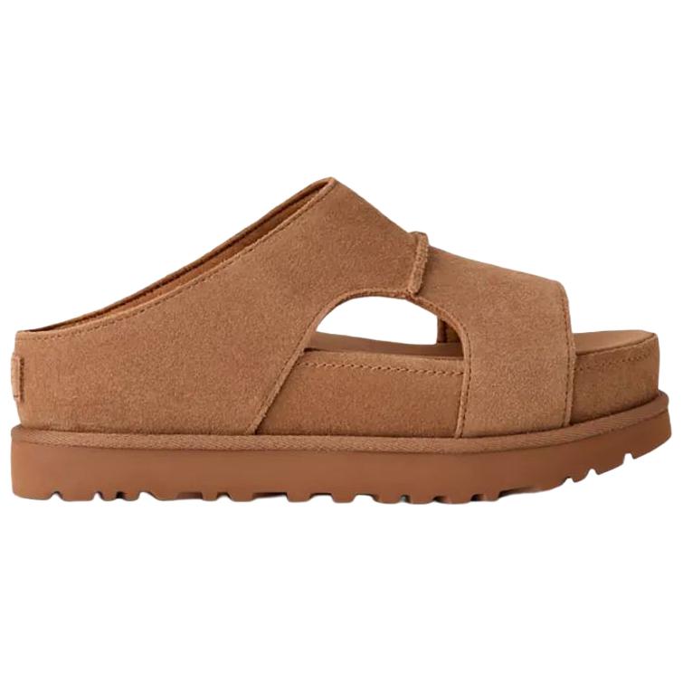 UGG Goldenstar Hi Cutout Slide Simple Comfortable Anti-Rubbing Slide Sandals Women slides Brown 1175132-CHE