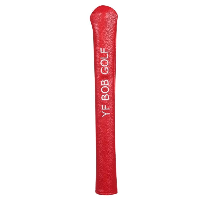 Suporte Estanque para Varetas de Alinhamento de Golfe Headcover Protetor de PU para Exercício de Mira, Capa para Varetas de Alinhamento de Golfe