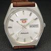 VINTAGE SEIKO 5 AUTOMATIC 6309A JAPAN MENS SILVER COLOR DIAL WATCH a701411-5 R206b-a701411