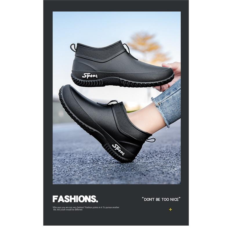 Ladies' Fashionable Outdoor Daily Leisure Anti Slip Waterproof Wear Resistant Rain Shoes Rubber Shoes