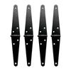Heavy Duty Door Hinges Decorative Strap Hinge Hardware Black Shed Door Gate Hinges with Screws Easy To Install