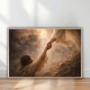 Jesús extendiendo la mano Arte de pared fino Arte de curación por la fe Decoración cristiana emocional para el hogar Decoración de pared en lienzo Redención